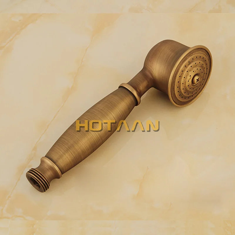 Bathroom Bath Wall Mounted Hand Held Antique Brass Shower Head Kit Shower Faucet Sets YT-5360-A