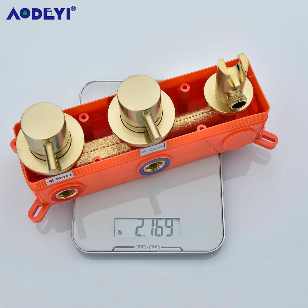 Bathroom Shower Faucet Set With Handshower Diverter Valve Holder Brass Wall Mount Spout Bathtub Mixer Bath Dual Handle Mixing