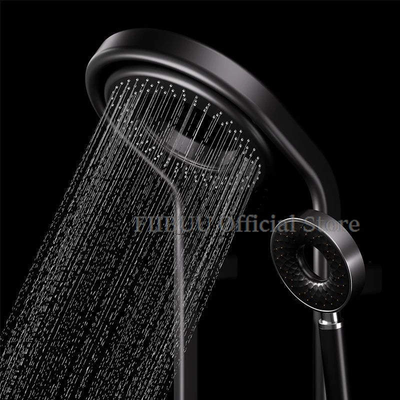 Luxury Shower System For Bathroom Pressurized Rain Mixer Combo Wall Mounted Rainfall Shower Panel Head System Digital Display