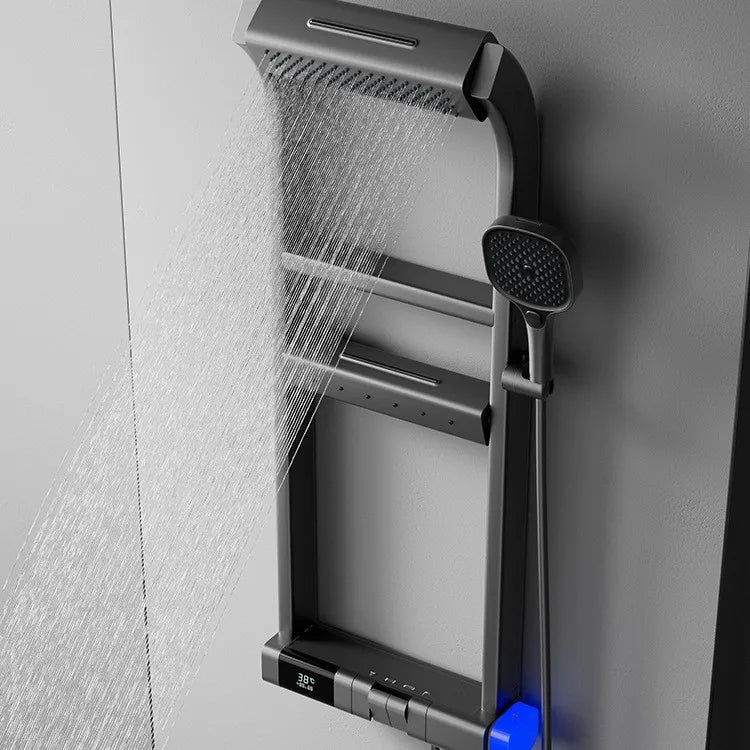 Applicable to Multifunctional thermostatic digital display rack shower shower set, designed for family bathrooms, toilets