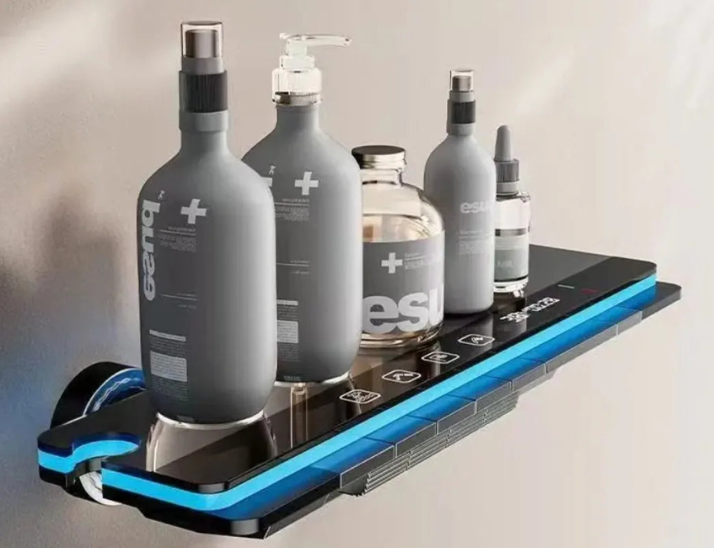 High Performance Piano Design Rainfall Shower Set LED Thermostat Display Shower System Complete Home Bathroom Shower Fixture