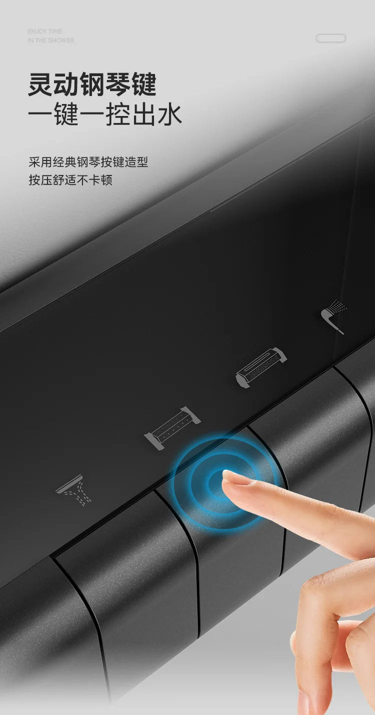 Applicable to Multifunctional thermostatic digital display rack shower shower set, designed for family bathrooms, toilets