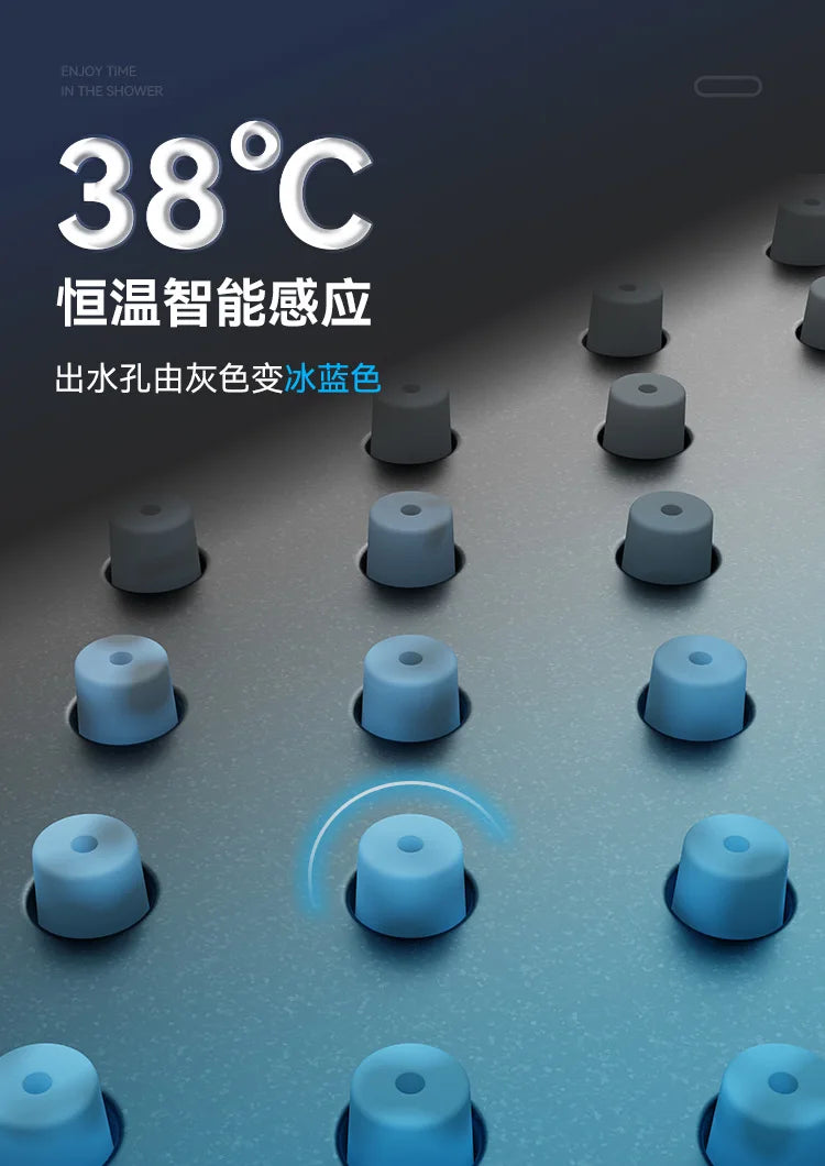 Applicable to Multifunctional thermostatic digital display rack shower shower set, designed for family bathrooms, toilets